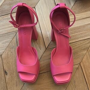 Pink Women's High Heel Sandals
